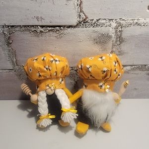 Set Of Gnomes 2 Handmade Bumble Bee themed